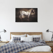 Leopard Appaloosa Stretched Canvas Print Leinwanddruck (Insitu (Schlafzimmer))