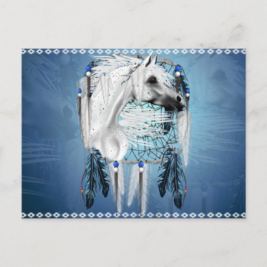 Leopard Appy Dream Catcher Postkarte (Vorderseite)