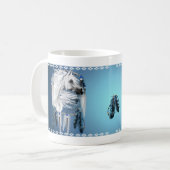 Leopard Appy Traumfänger-Tasse Kaffeetasse (Vorderseite Links)