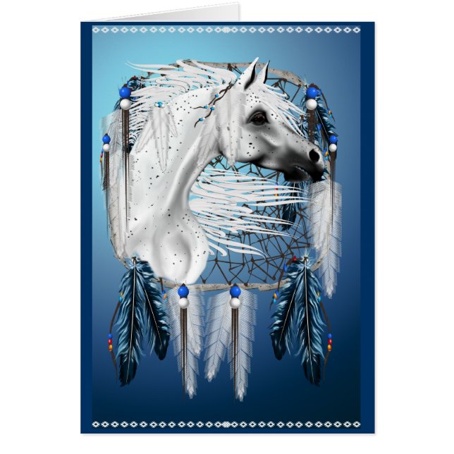 Leopard Appy und Dreamcatcher Karte (Vorne)