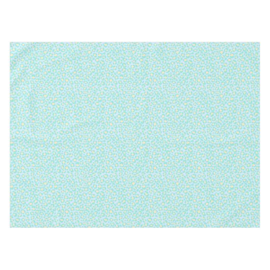 Leopard Aquamarin gelb Tischdecke (Vorderseite (Horizontal))