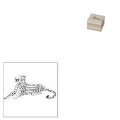 Leopard Art Briefmarke Gummistempel (Stempel)