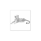 Leopard Art Briefmarke Gummistempel (Prägung)