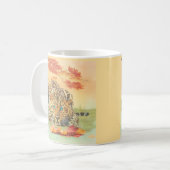 Leopard Art Kaffeetasse (Vorderseite Links)