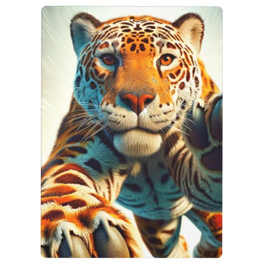 Leopard Art Klemmbrett (Rückseite)