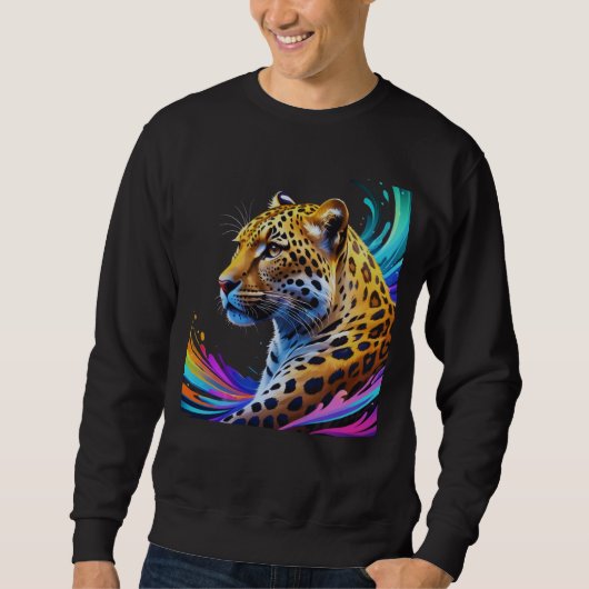 Leopard Art Sweatshirt (Vorderseite)
