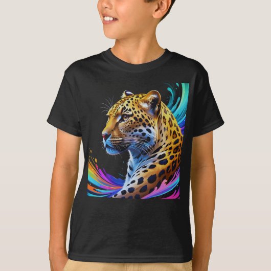 Leopard Art T-Shirt (Vorderseite)