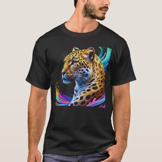 Leopard Art T-Shirt (Vorderseite)