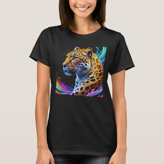 Leopard Art T-Shirt (Vorderseite)