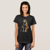 Leopard Artwork Colourful  Animal Leopard T-Shirt (Vorne ganz)