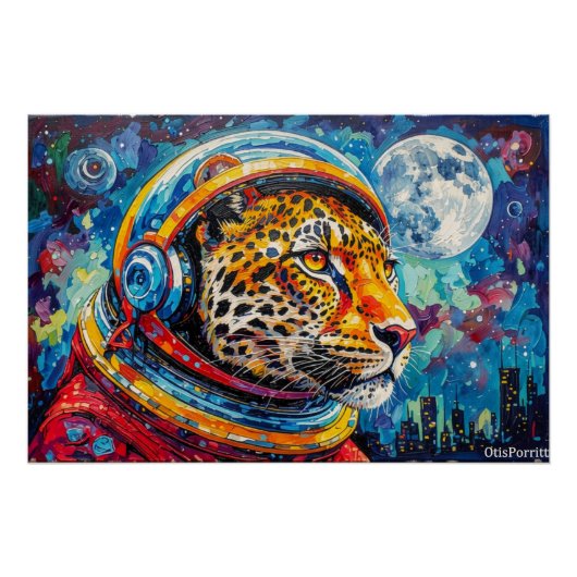 LEOPARD ASTRONAUT-ZURÜCK NACH HAUSE 12 POSTER (Vorderseite)