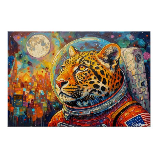 LEOPARD ASTRONAUT-ZURÜCK NACH HAUSE 2 POSTER (Vorderseite)