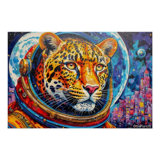 LEOPARD ASTRONAUT-ZURÜCK NACH HAUSE 6 POSTER (Vorderseite)