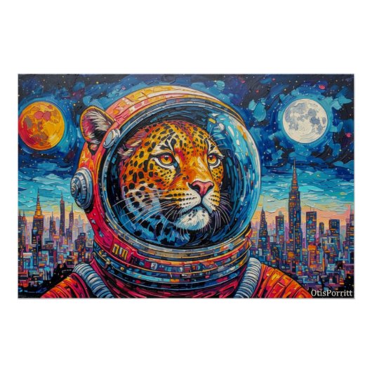LEOPARD ASTRONAUT-ZURÜCK NACH HAUSE 7 POSTER (Vorderseite)
