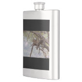 Leopard auf einem Baum Flachmann (Links)