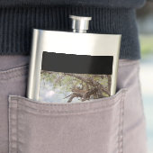 Leopard auf einem Baum Flachmann (Beispiel)