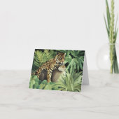 "Leopard auf Felsen " Karte (Vorderseite)