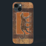 Leopard auf Orange und Brown-Hintergrund Case-Mate iPhone Hülle<br><div class="desc">Normanne Wyatt hat eine fantastische Sammlung Kunst,  die Schönheit der Tiere gefangenzunehmen. Der Hintergrund ist,  mit scharfen Orangen Afrika-themenorientiert und Braun und das Zeichnen eines Leoparden auf ihn mischt tadellos mit ihm. Genießen Sie der Natur,  die mit diesem Bild heute am feinsten ist.</div>