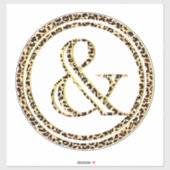 Leopard & aufkleber (Blatt)