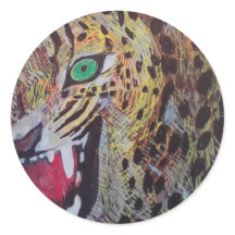 LEOPARD-AUFKLEBER VON PAULA REILLY.