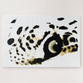 Leopard Auge - Tiere Art Puzzle (Horizontal)