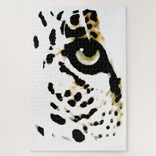 Leopard Auge - Tiere Art Puzzle (Vertikal)