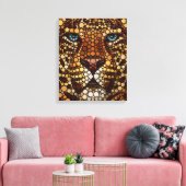 Leopard aus Kreisen Leinwanddruck (Insitu (Wohnzimmer))