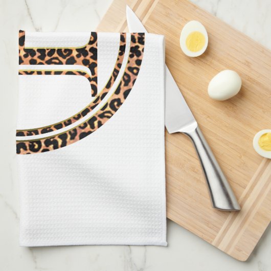 Leopard B Geschirrtuch (Viertel Falte)