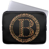 Leopard B Laptopschutzhülle (Vorderseite)