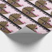 Leopard Baby Dusche Geschenkpapier (Ecke)