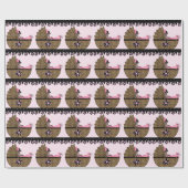 Leopard Baby Dusche Geschenkpapier (Flach)