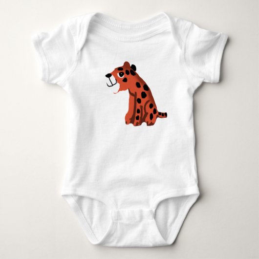 Leopard Baby Strampler (Vorderseite)