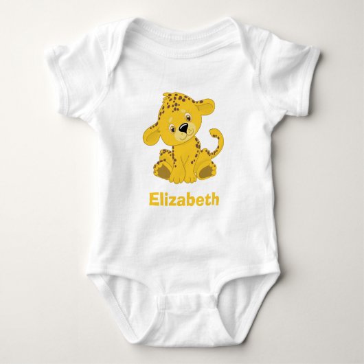 Leopard Baby Strampler (Vorderseite)