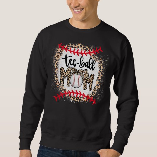 Leopard Ball Mama Muttertag Teeball Mama Sweatshirt (Vorderseite)