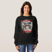 Leopard Ball Mama Muttertag Teeball Mama Sweatshirt (Vorne ganz)