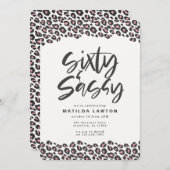 Leopard bedrucken, rosa und schwarz sechzig und sa ankündigung (Vorne/Hinten)