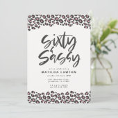 Leopard bedrucken, rosa und schwarz sechzig und sa ankündigung (Stehend Vorderseite)