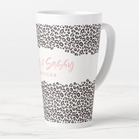 Leopard bedruckt pink sechzig und sass 60. milchtasse (Rechte Ecke)