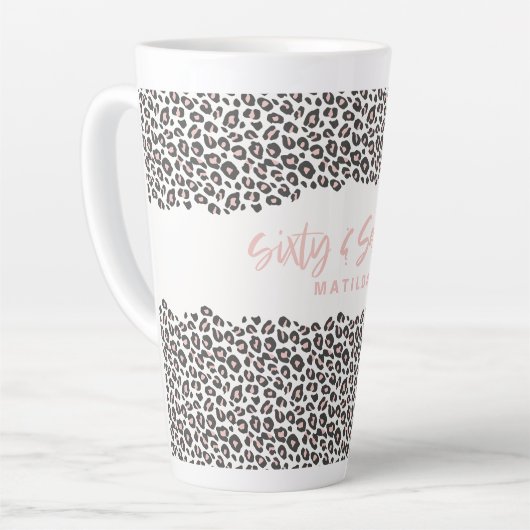 Leopard bedruckt pink sechzig und sass 60. milchtasse (Linke Ecke)