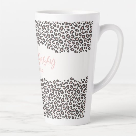 Leopard bedruckt pink sechzig und sass 60. milchtasse (Rechts)