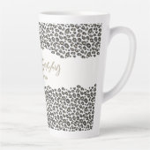 Leopard bedruckt Rosa sechzig und sauer 60. Geburt Milchtasse (Rechts)