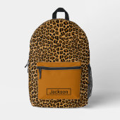 Leopard Bedruckter Rucksack (Vorderseite)