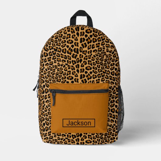 Leopard Bedruckter Rucksack (Vorderseite)