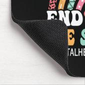 Leopard beendet Stigma psychische Gesundheitsprobl Mousepad (Ecke)