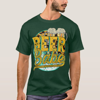 Leopard Beer Babe Funny Drinking Night Beer Day Be T-Shirt