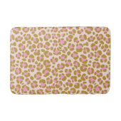 Leopard-Beige-Braun-Rosa Badematte (Vorderseite)