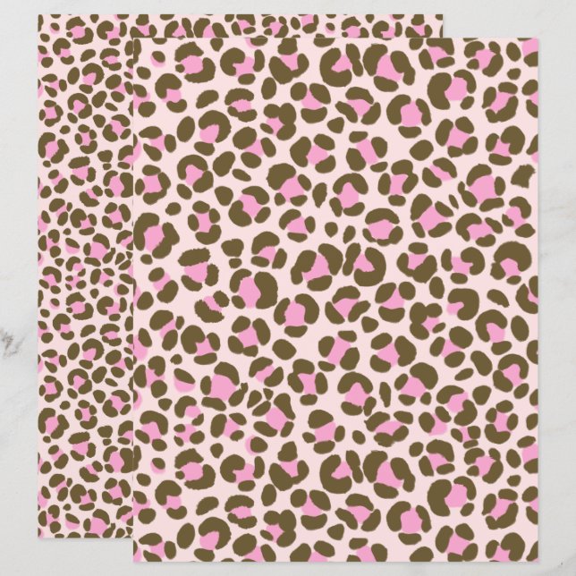 Leopard Beige Pink Brown (Vorne/Hinten)