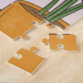 Leopard beim Teetrinken Puzzle (Seite)