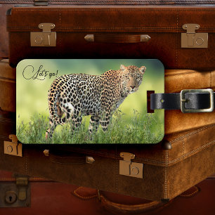 Leopard Big Cat Adventure Luggage Tag Gepäckanhänger