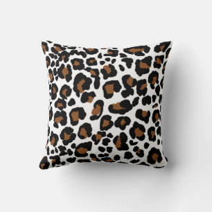 Leopard Big Cat Fell Muster Druck Kissen